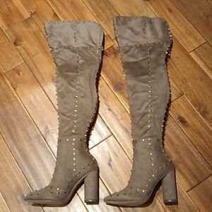 VENUS Over The Knee Studded Boots